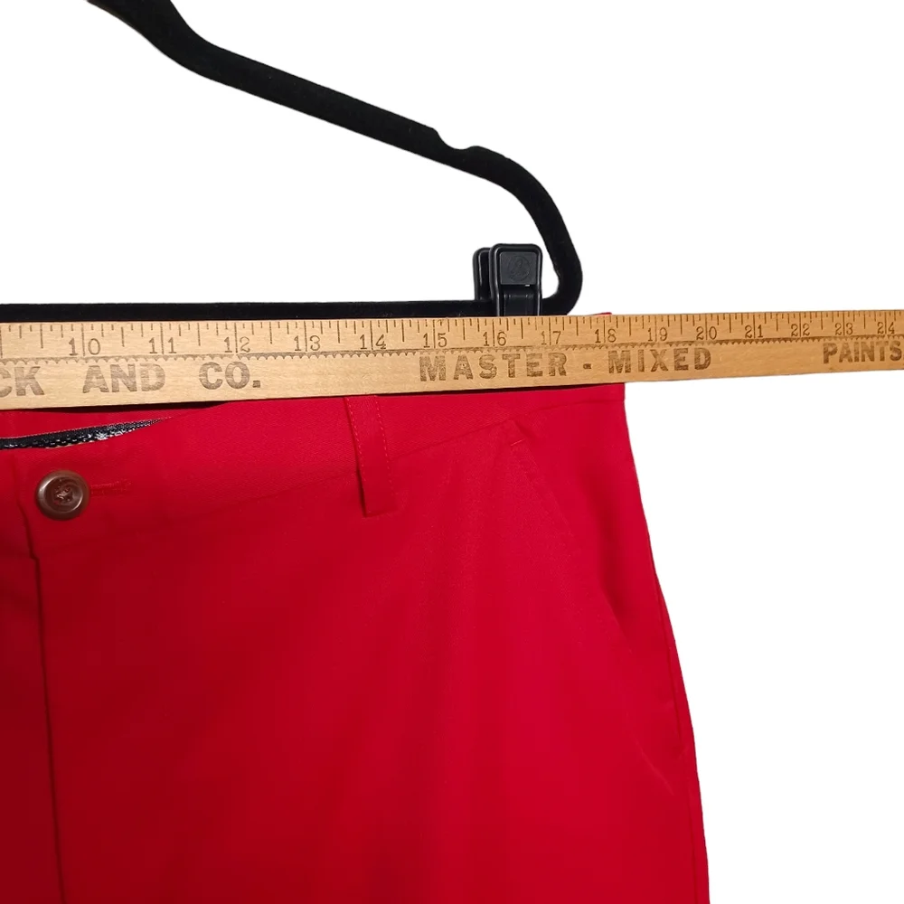 IZOD GOLF Red Slim Fit Golf Pants W36 L30 NWT